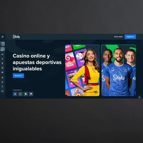 Vaya a la plataforma Stake